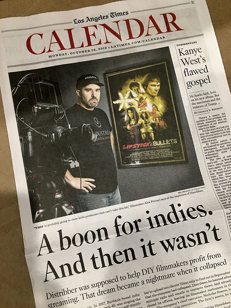 Alex Ferrari, Los Angeles Times, Distribber Alex Ferrari, Los Angeles Times, Distribber